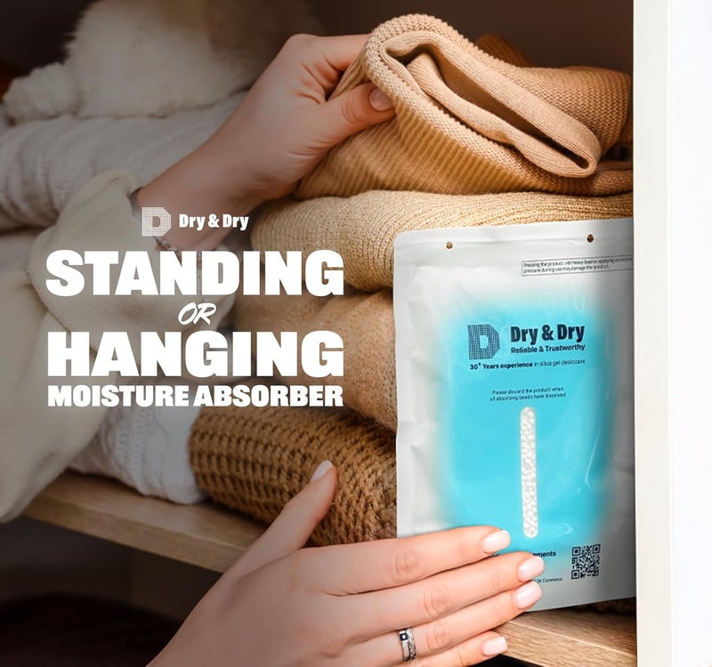 DRYDRY 12 Packs Hybrid Moisture Absorbers & Musty Odor Eliminator Dehumidifier to Control Excess Moisture for Basements, Closets, Bathrooms, Laundry Rooms. Moisture Absorbers - Image 2